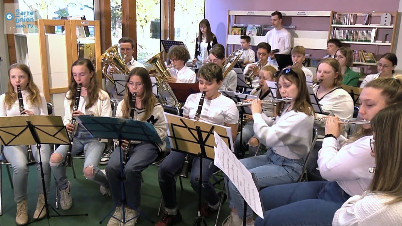 Le concert de la Philharmonie Junior de Diemeringen &agrave; la m&eacute;diath&egrave;que de Sarre-Union (14 avril 2023)