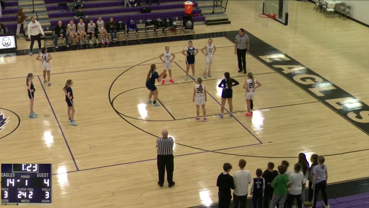 ECA MS Girls B-Ball vs Lakeland Christian Academy 8th