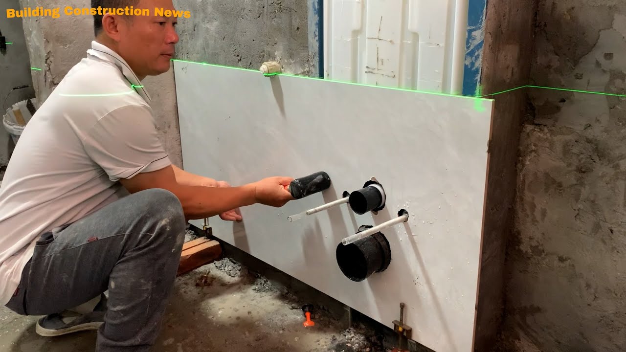 Effective Skills And Tricks To Build Beautiful Toilet Walls With Ceramic Tiles Measuring 60 x 120cm