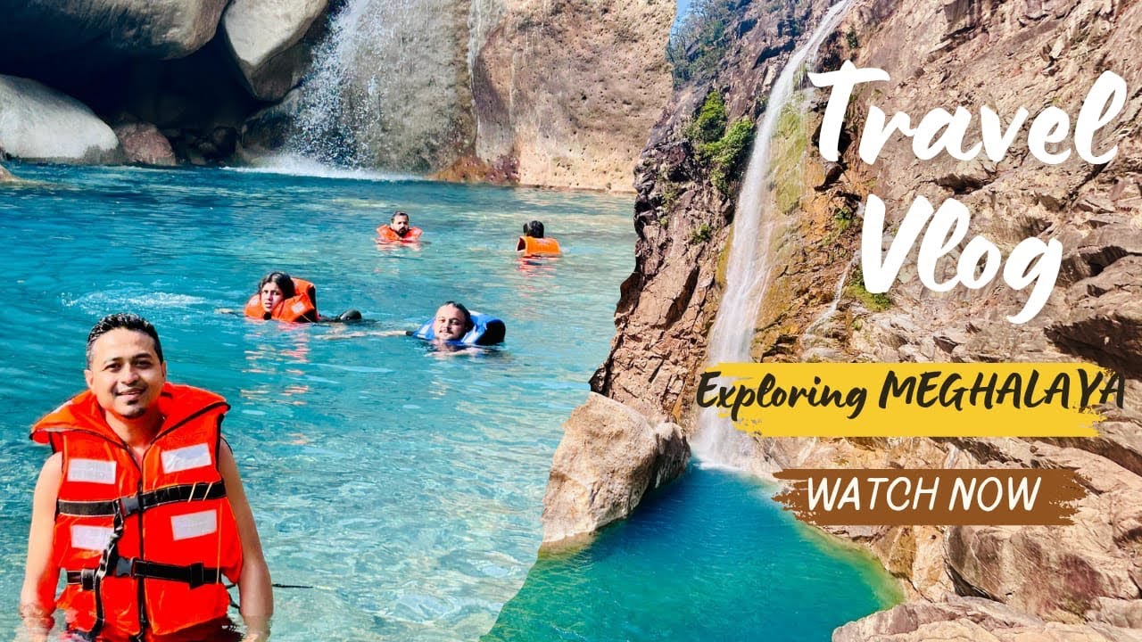 Travel Vlog-01 - Exploring Meghalaya. Rainbow Fall 🌈 Blue Lagoon 🧞‍♂️ & Living root bridge #youtube