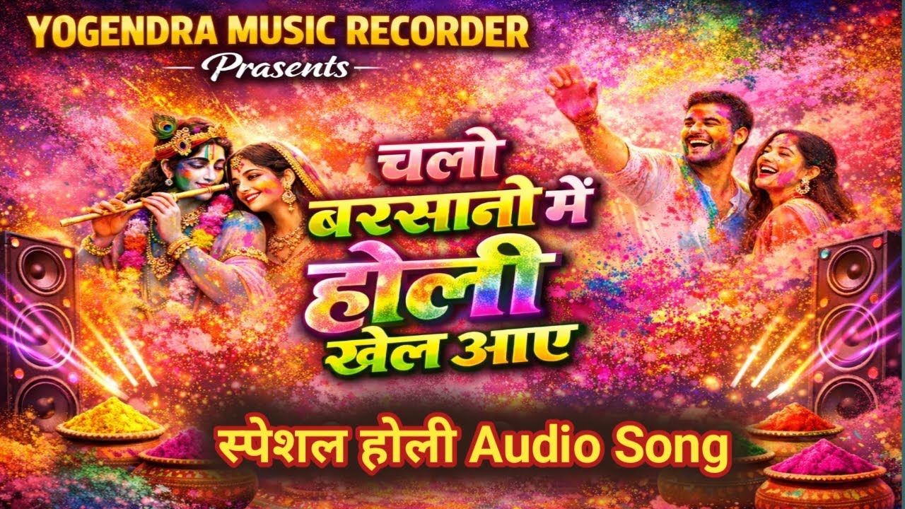 चलो बरसाने में होली खेल आए । Chalo Barshane Me Holi Khel Aaye । #bhojpuri_#yogendra_music_recorder
