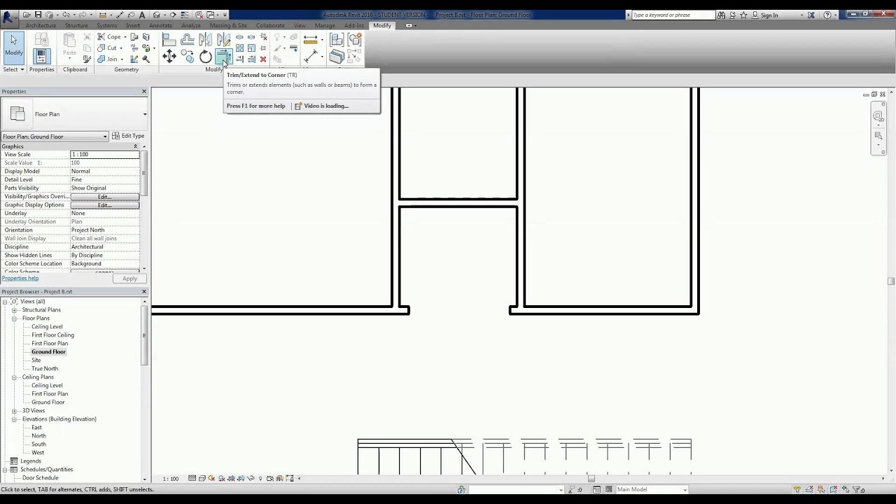 Revit 2016 - Project B #13: Internal Walls