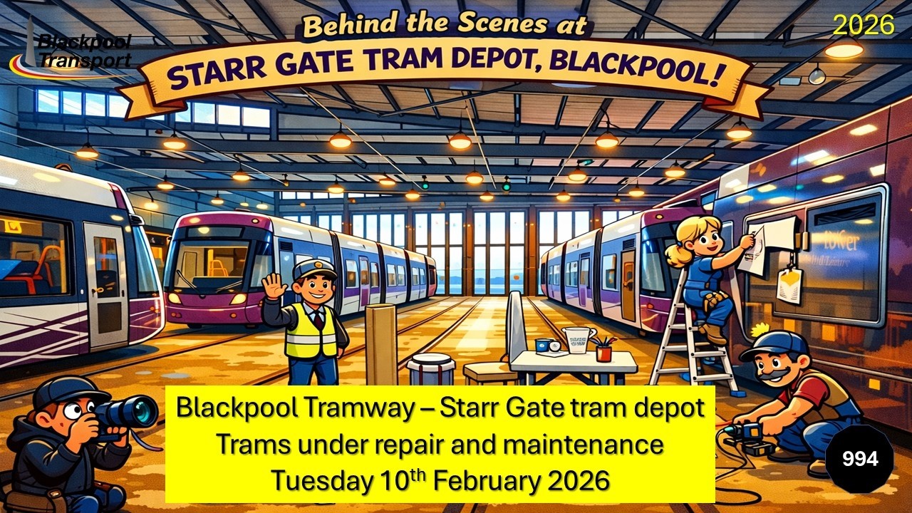 994 - Blackpool Tramway: Behind the Scenes in Starr Gate depot on Tuesday 10th February 2026