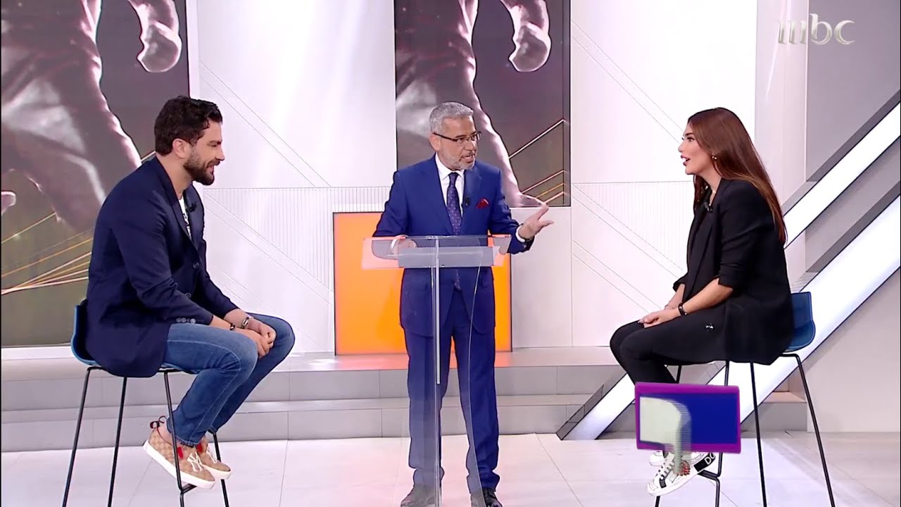 معتصم النهار وزوجته وجها لوجه على صدى الملاعب