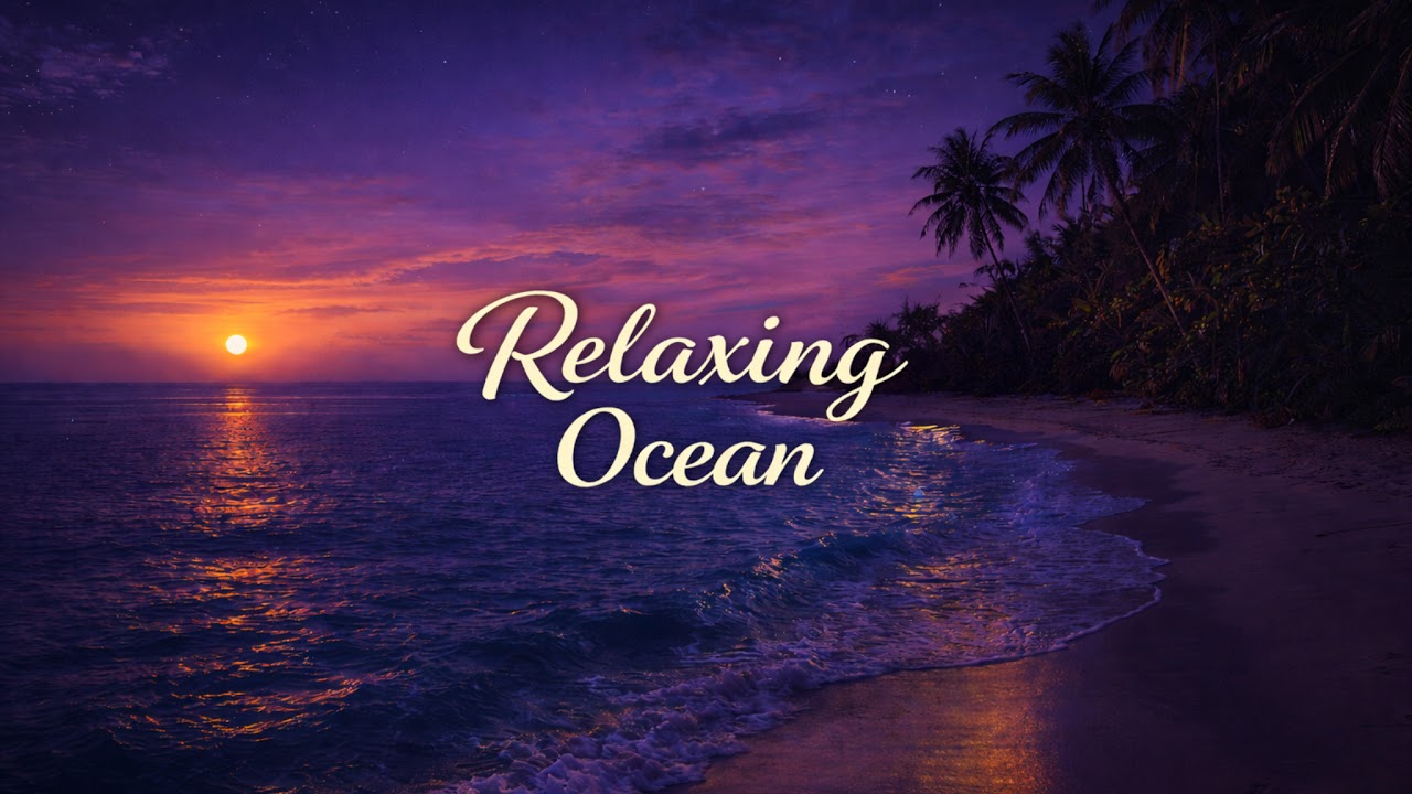 12 Hour LIVE Sunset Ocean for Deep Sleep 🌊 Relaxing Evening Waves