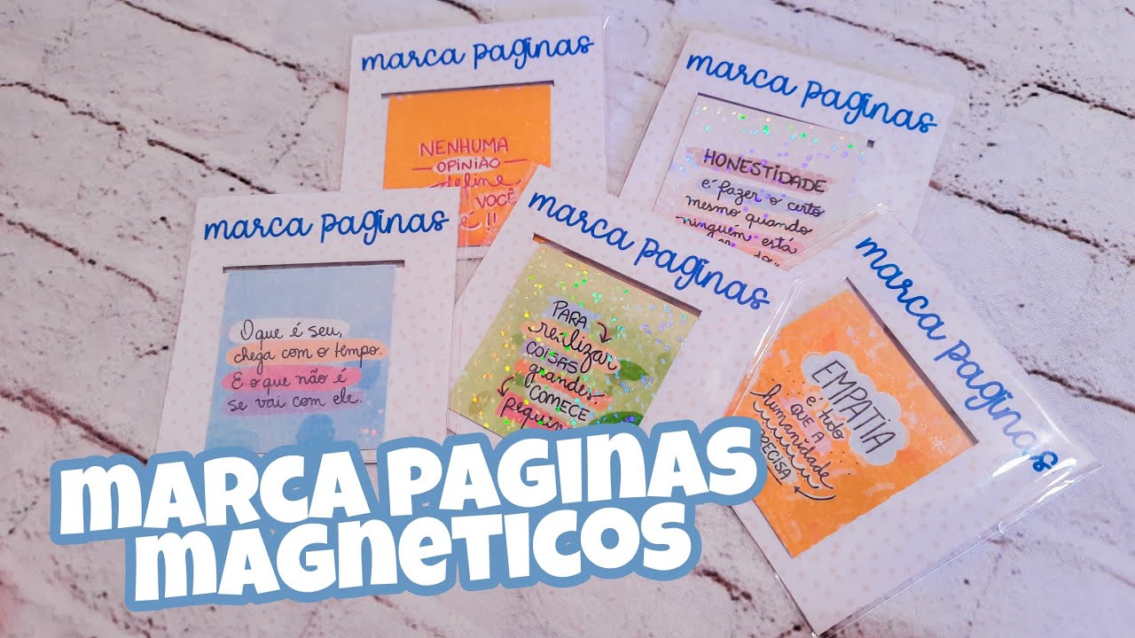 COMO FAZER MARCA PAGINAS IMANTADO/MAGNETICO
