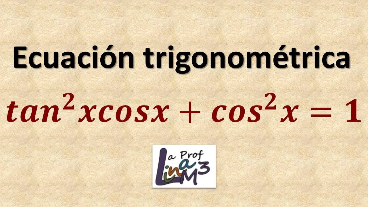 Ecuación trigonométrica | Ejercicio 20 | La Prof Lina M3