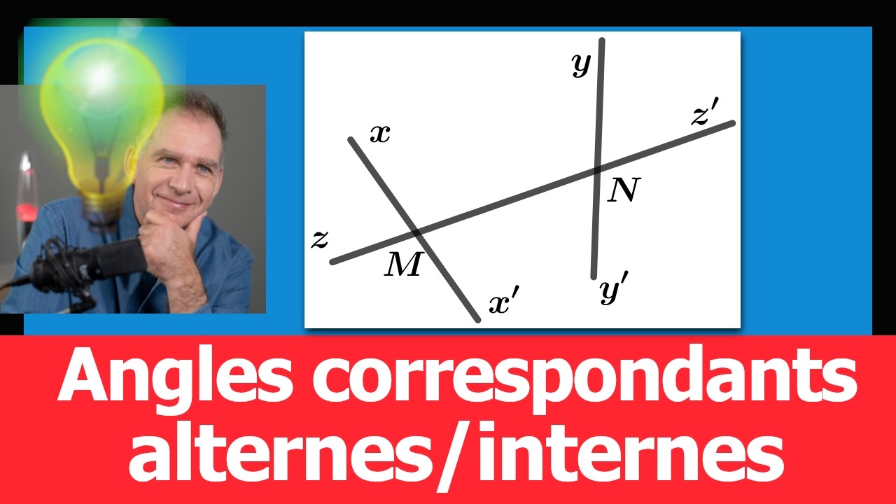 Angles alternes-internes et correspondants 📐 Exercice pour savoir les repérer et les utiliser 💪
