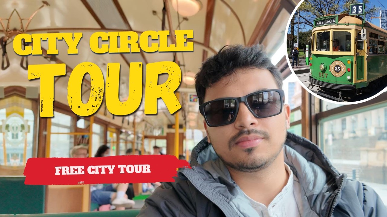 📍 City Circle Tram 35 | Melbourne Free Tram Ride 🇦🇺 | Indian in Australia Vlog | Part 1
