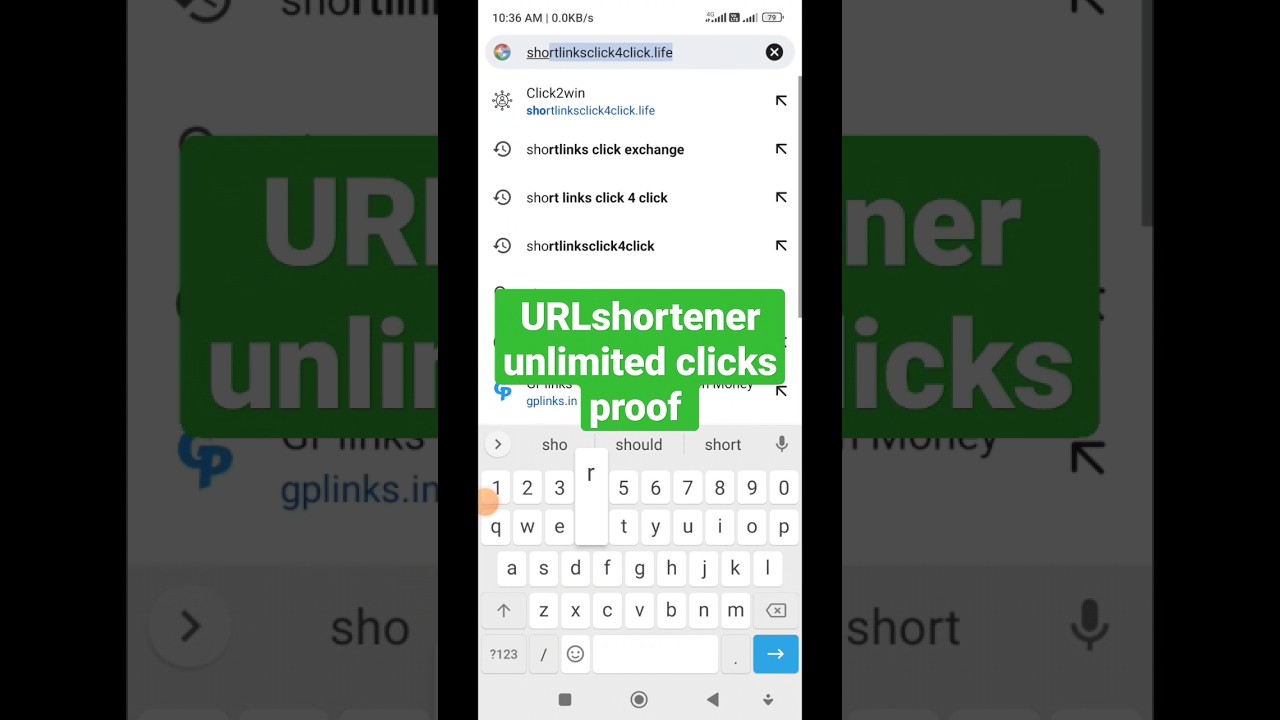 url shortener self click unlimited trick