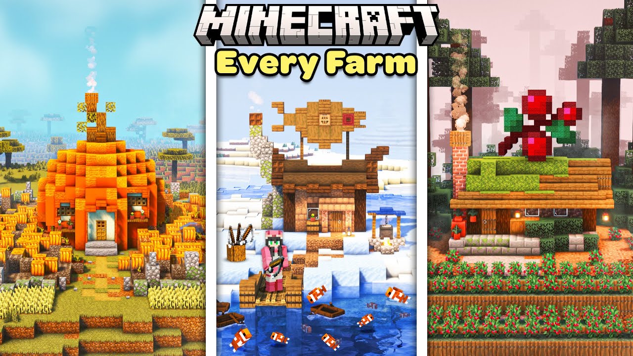 I Built a Farm For Every Biome in Minecraft Makeover