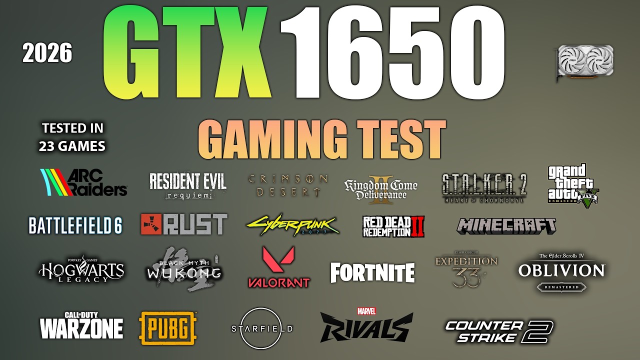 GTX 1650 &mdash; Test in 23 Games - Is 4GB Vram Enough Today?
