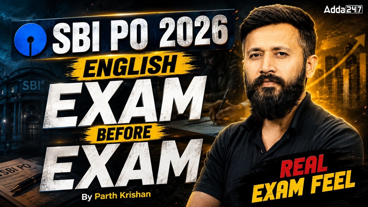 SBI PO 2026 English Exam Before Exam | Real Exam Feel Mock Test | By Parth Krishan Upadhyay