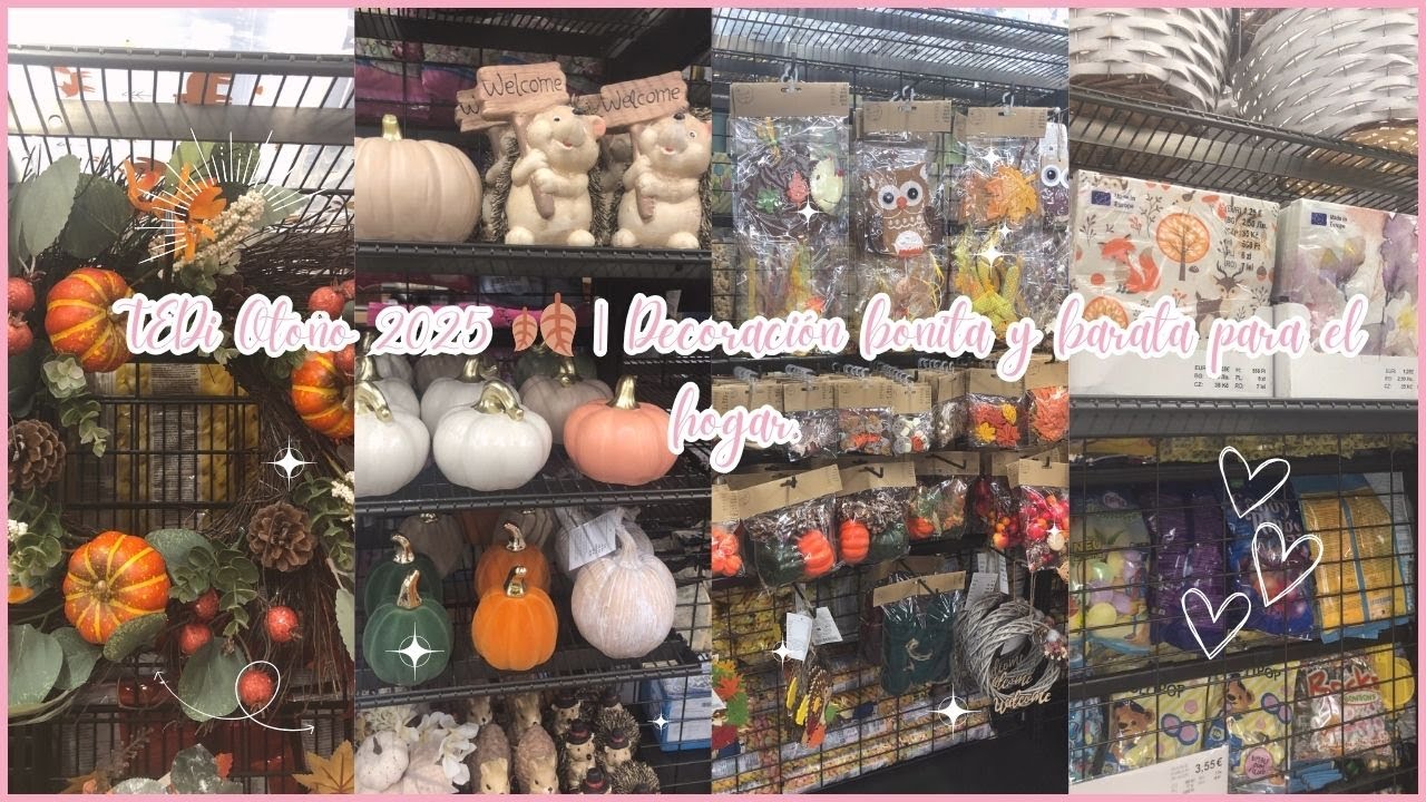TEDi Otoño 2025 🍂  Decoración bonita y barata para para el hogar.