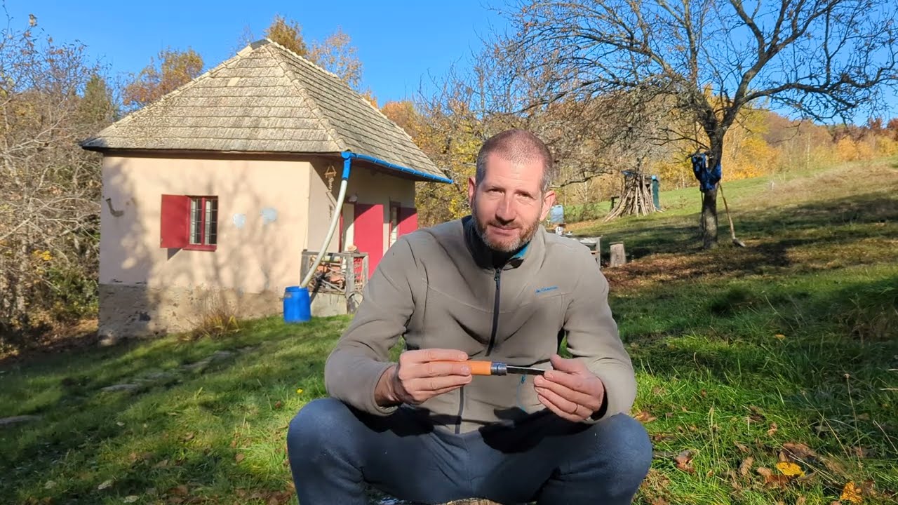 Recenzia noža Opinel Carbone, Práca s kameňmi / Opinel Carbone knife review, working with stones
