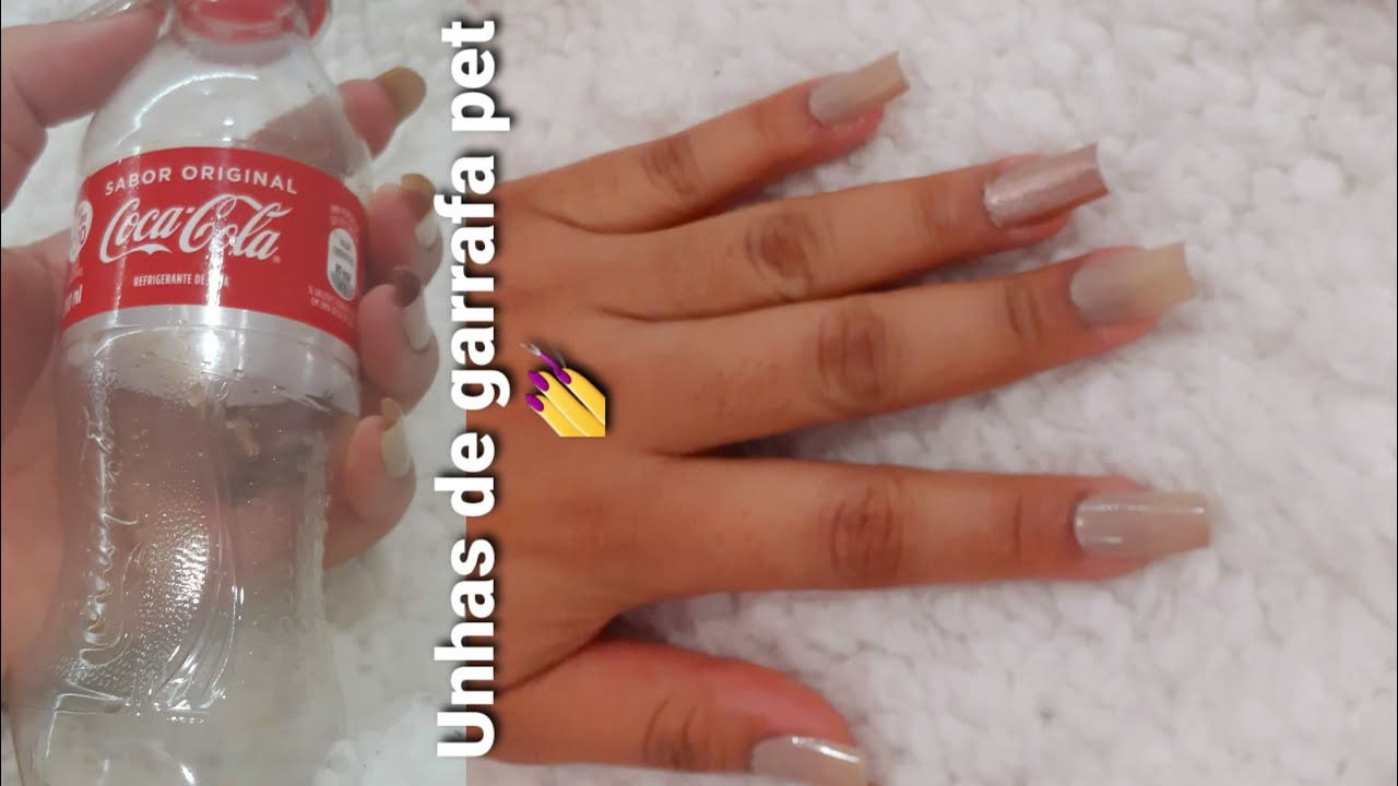 Alongamento de Unha de garrafa pet💅| #Phamila Dias