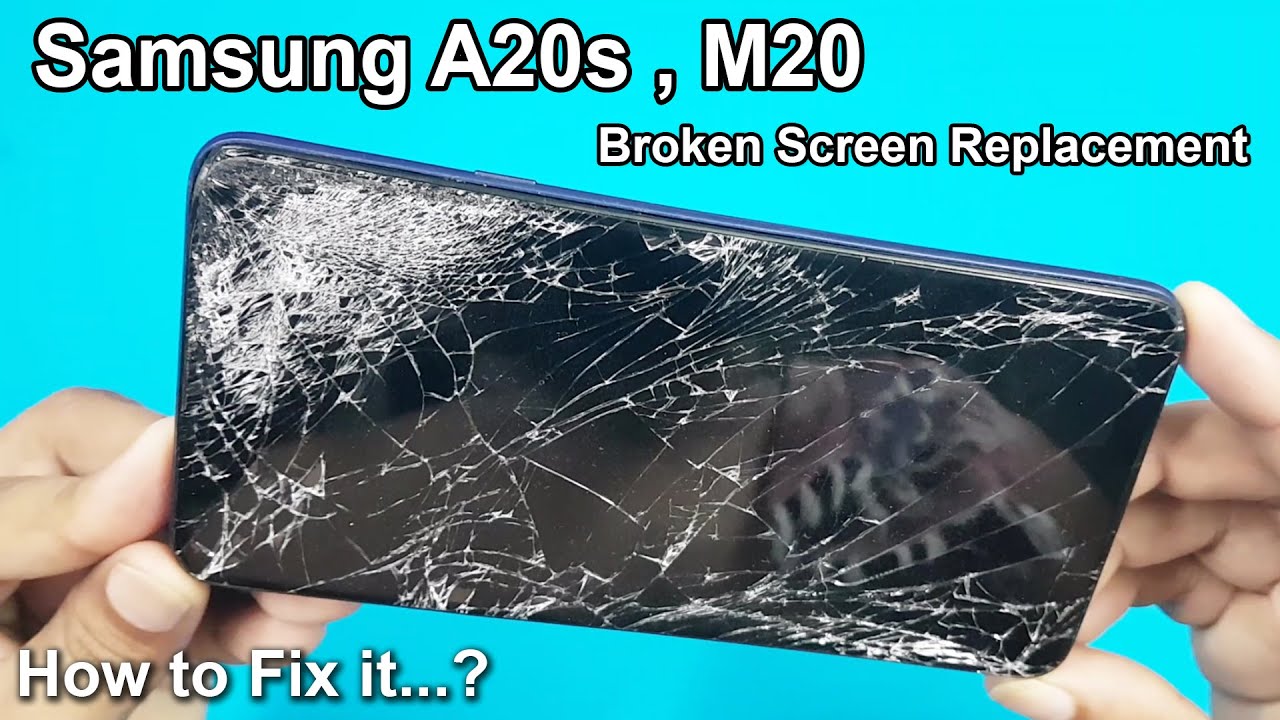 Samsung A20s SM-A207f Broken/Crack/Damage IPS LCD Display Touch Screen Digitizer Replacement