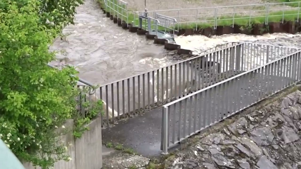 Juni 2024 - Hochwasser in Schwabmünchen - nochmal glimpflich davon gekommen ...