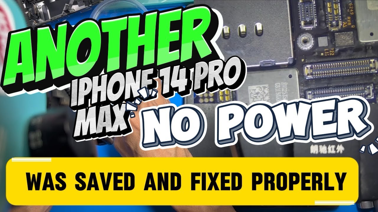 Another iphone 14 pro max no power was FIXED‼️