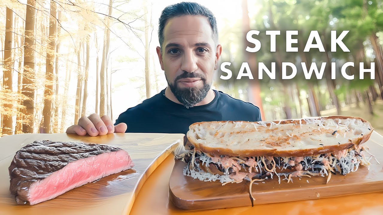 Grillar En FET Steak Sandwich
