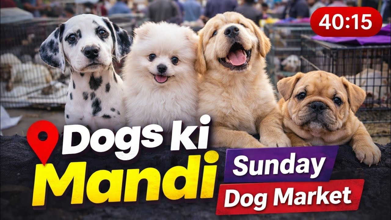 Dogs Ki Mandi Lahore 🐕 | Sunday Dog Market Tollinton Market | 1 March 2026