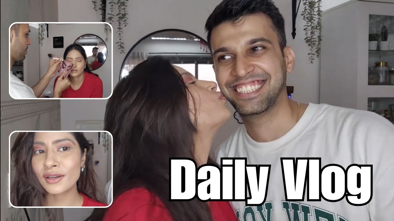 My Husband Does My Make Up And Surprised Me | Daily Vlog #makeupchallenge