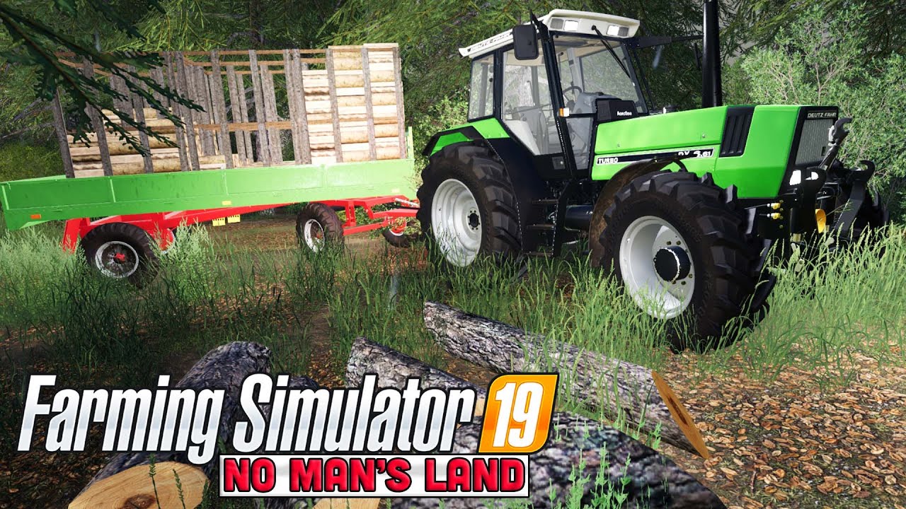 Cutting down trees No Man's Land ...🚜Farming Simulator 2019 Timelapse