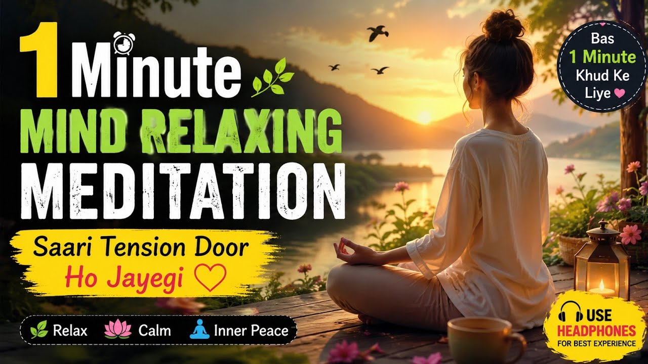 🌿 Jab Dil Bechain Ho... Bas Ye Meditation Sun Lo | Deep Relaxation & Inner Peace 😌