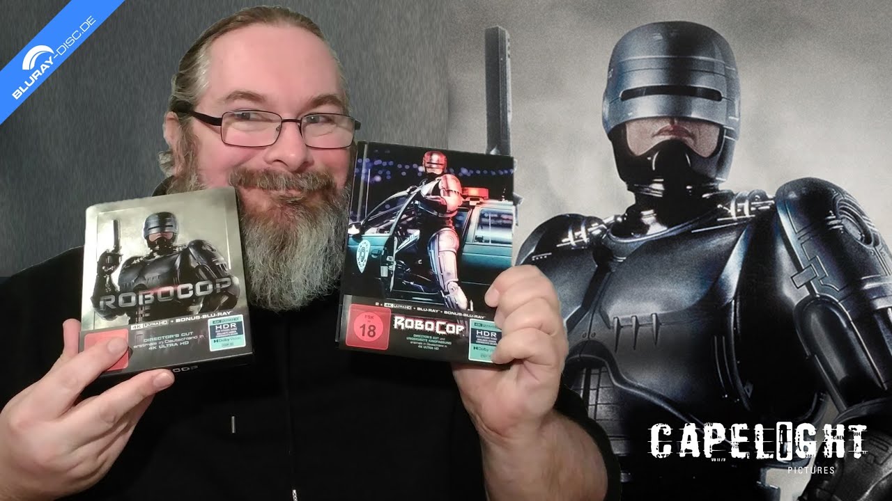 Ausgepackt: ROBOCOP (Limited UHD-Steelbook & UHD-Mediabook Edition) von Capelight Pictures