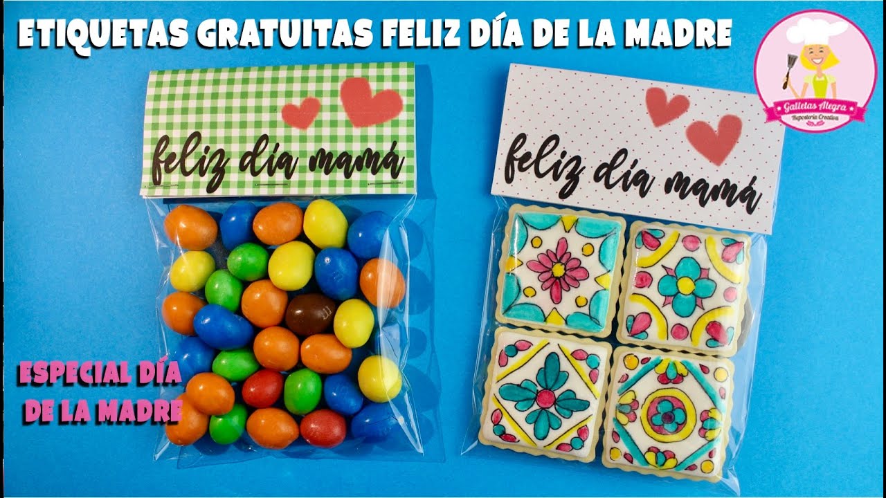 ETIQUETAS GRATUITAS DÍA DE LA MADRE | RECURSOS | GALLETAS ALEGRA