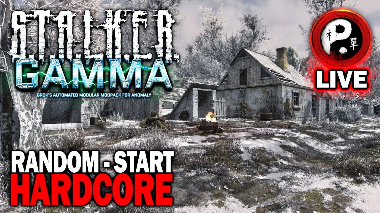 🔴 LIVE — STALKER GAMMA ☢️ Random Start Hardcore ☢️ we gonna be still unlucky with Stashes today?