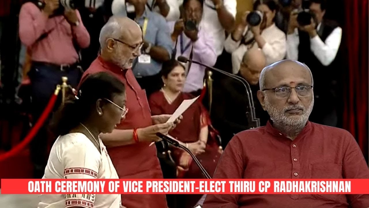 Oath ceremony of Vice President-Elect Thiru CP Radhakrishnan | JK News Today