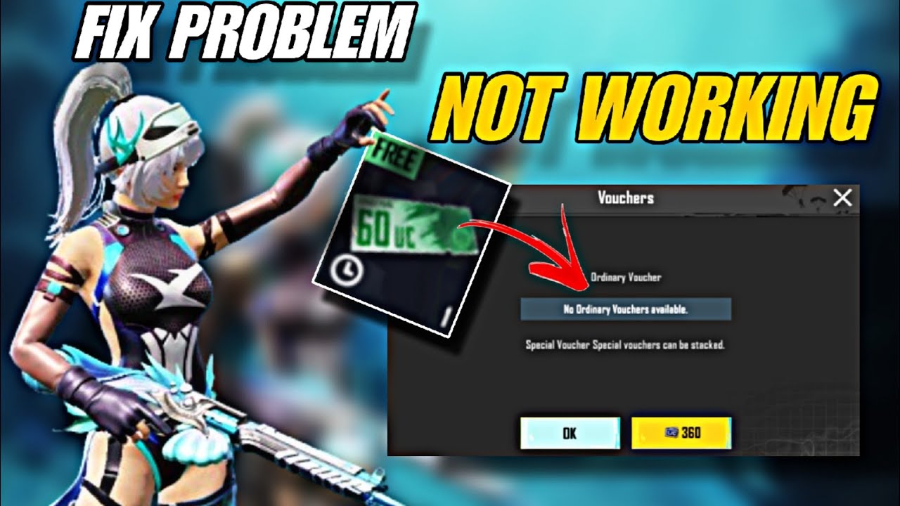 HOW TO WORK 60 UC RP VOUCHER | FIX PROBLEM 60 UC RP VOUCHER PUBG MOBILE