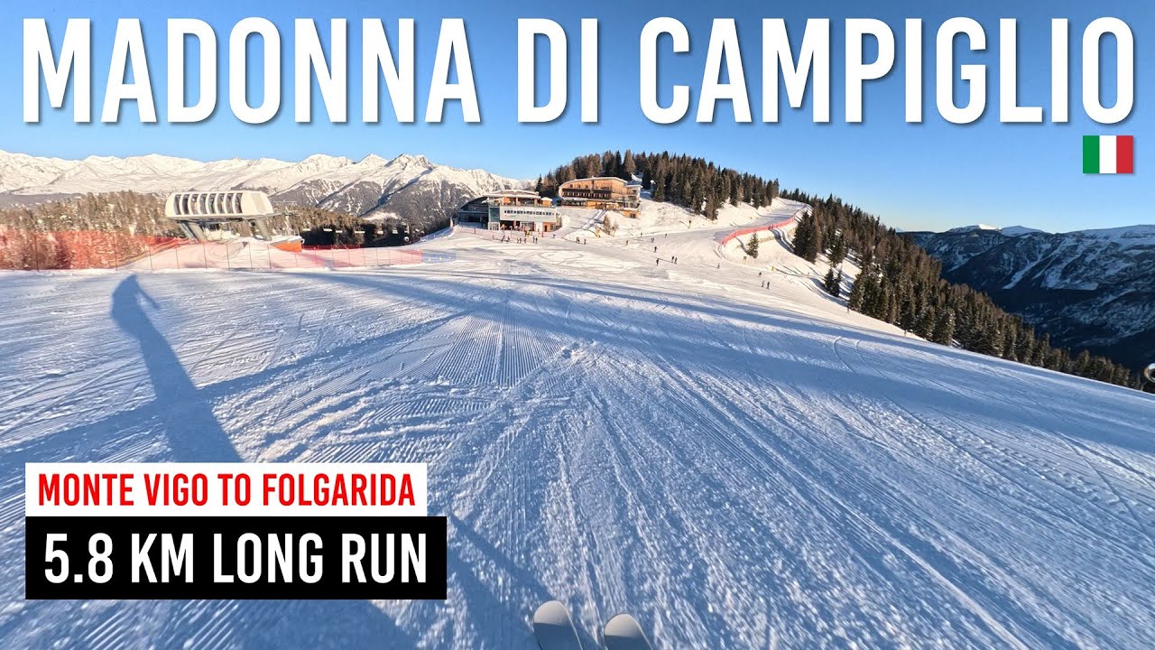 5.8km Long Run from Monte Vigo to Folgarida in Madonna di Campiglio, Dolomiti di Brenta