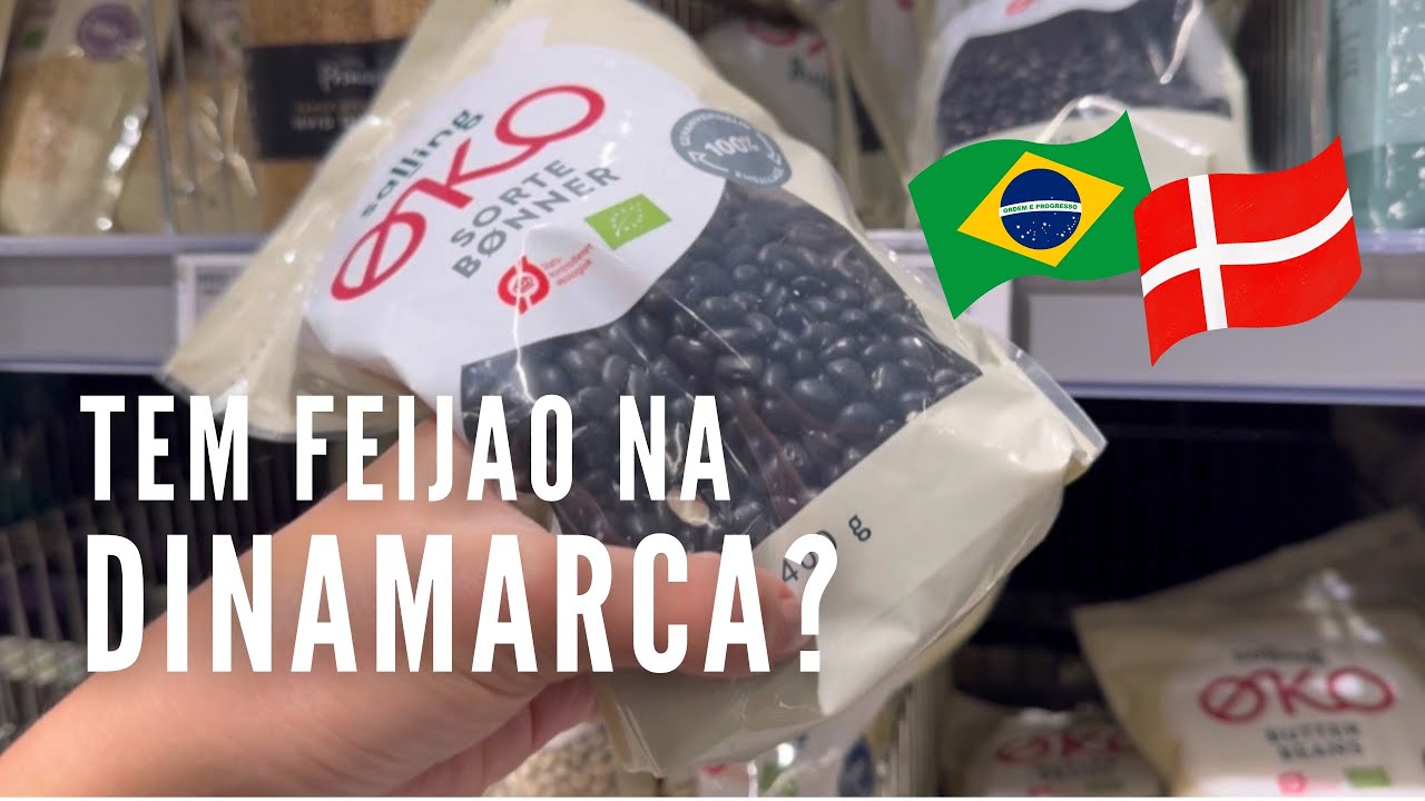 Tem feijão na Dinamarca? Tour pelo mercado com preços!