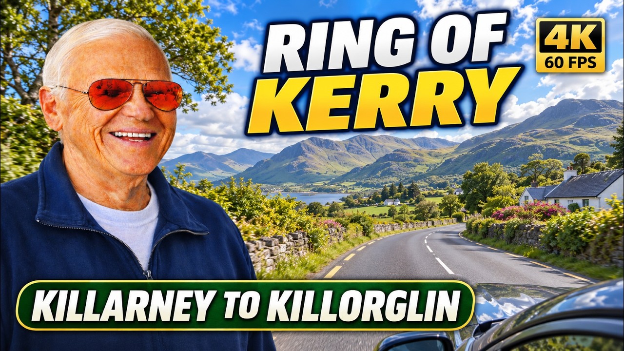Ring of Kerry Drive: Killarney Northwest Toward Killorglin | 4K 60 FPS