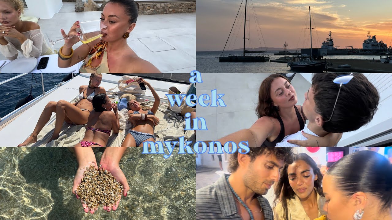 a week in mykonos ! | girls brand trip, boat day, baecation & lots of sun 💋