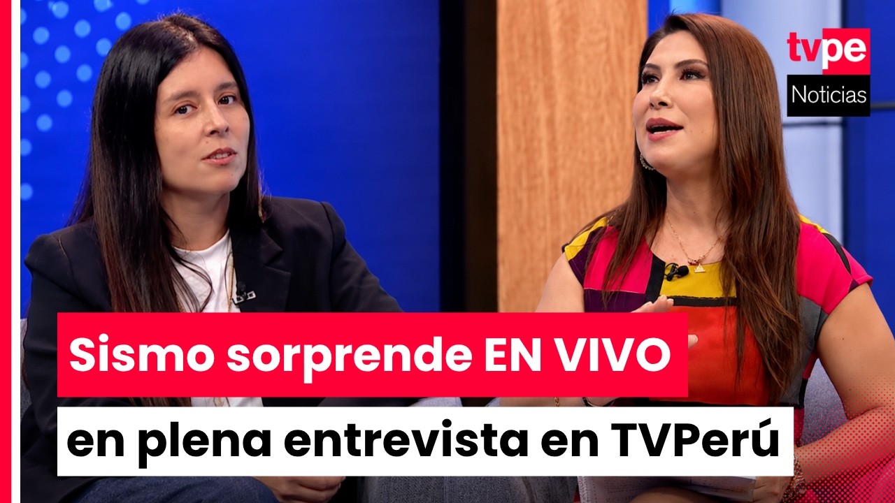 Sismo sorprende EN VIVO a conductora e invitada cuando hablaban sobre desastres en el Per&uacute;