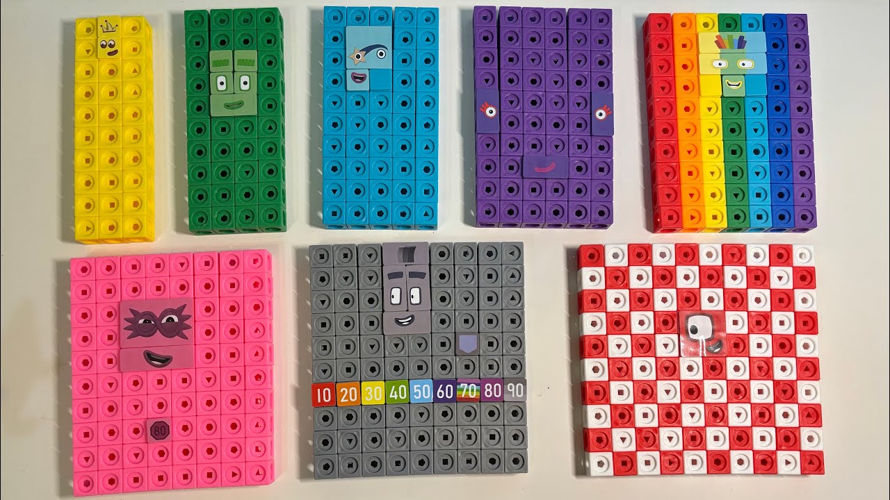 Making numberblocks 100 90 80 70 60 50 40 30