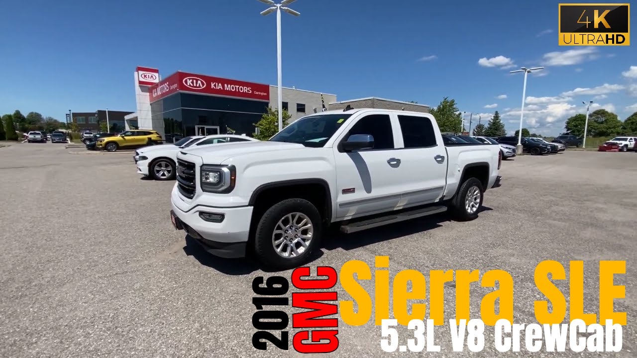 2016 GMC Sierra 1500 5.3L V8 SLE Crew Cab 4X4 Tour at Clarington Kia