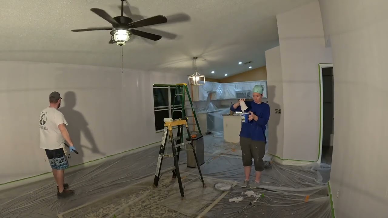 Kitchen & Living Room Transformation - Final Paint Push