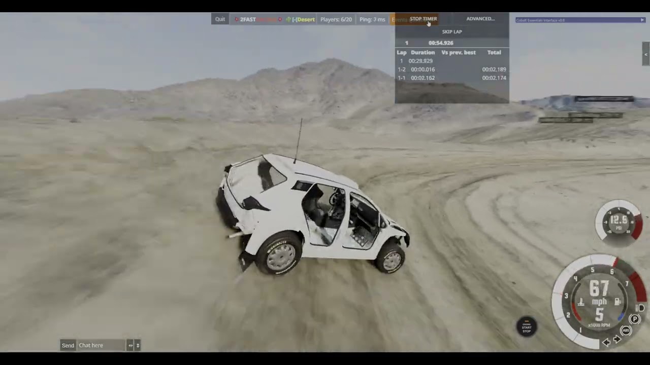 BeamNG - Johnson Valley, Short Course A - Personal Best #3 - 09-25-2025