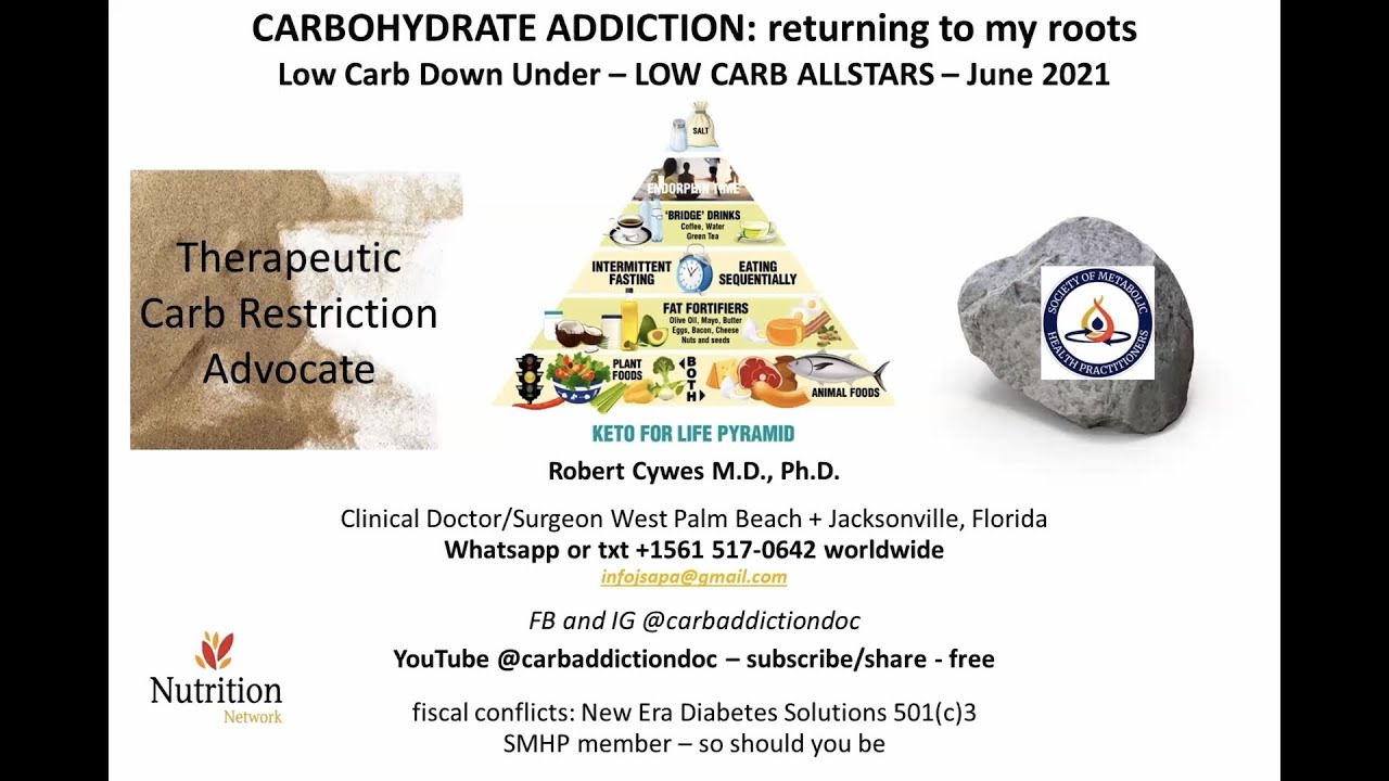 Dr. Robert Cywes - 'Carbohydrate Addiction: returning to my roots'