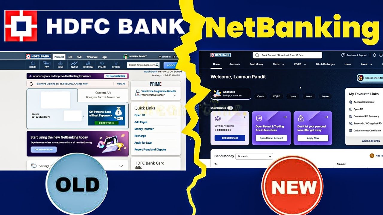 Hdfc Bank Netbanking New Feature {UI}