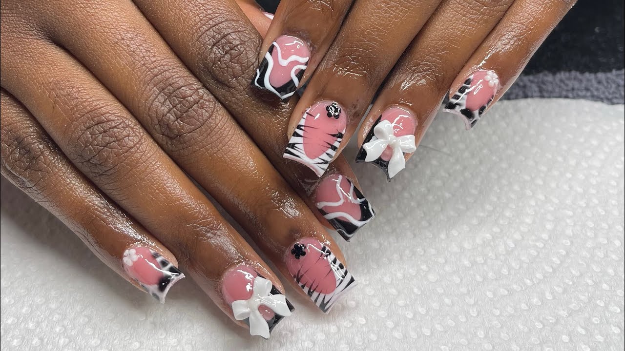 Nail Day / Watch Me Work #nails #naildeas #nailart #nailtech 🤍🖤