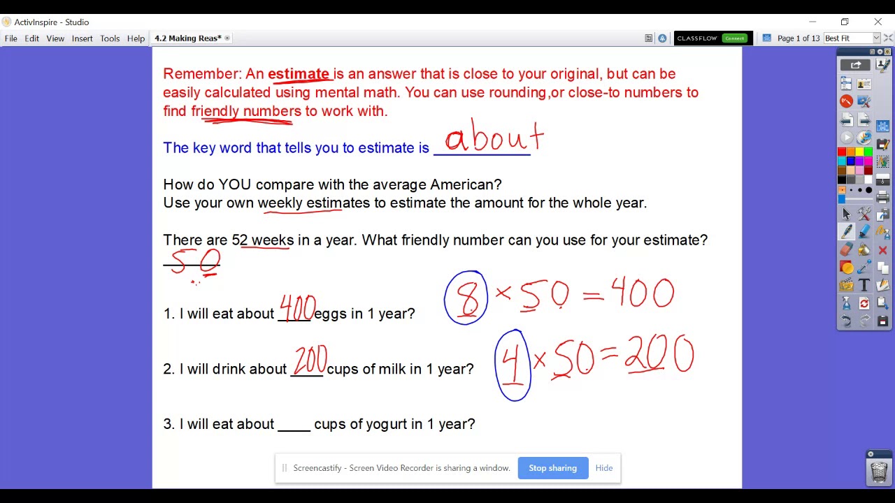 4.2 Making Reasonable Estimates for Products