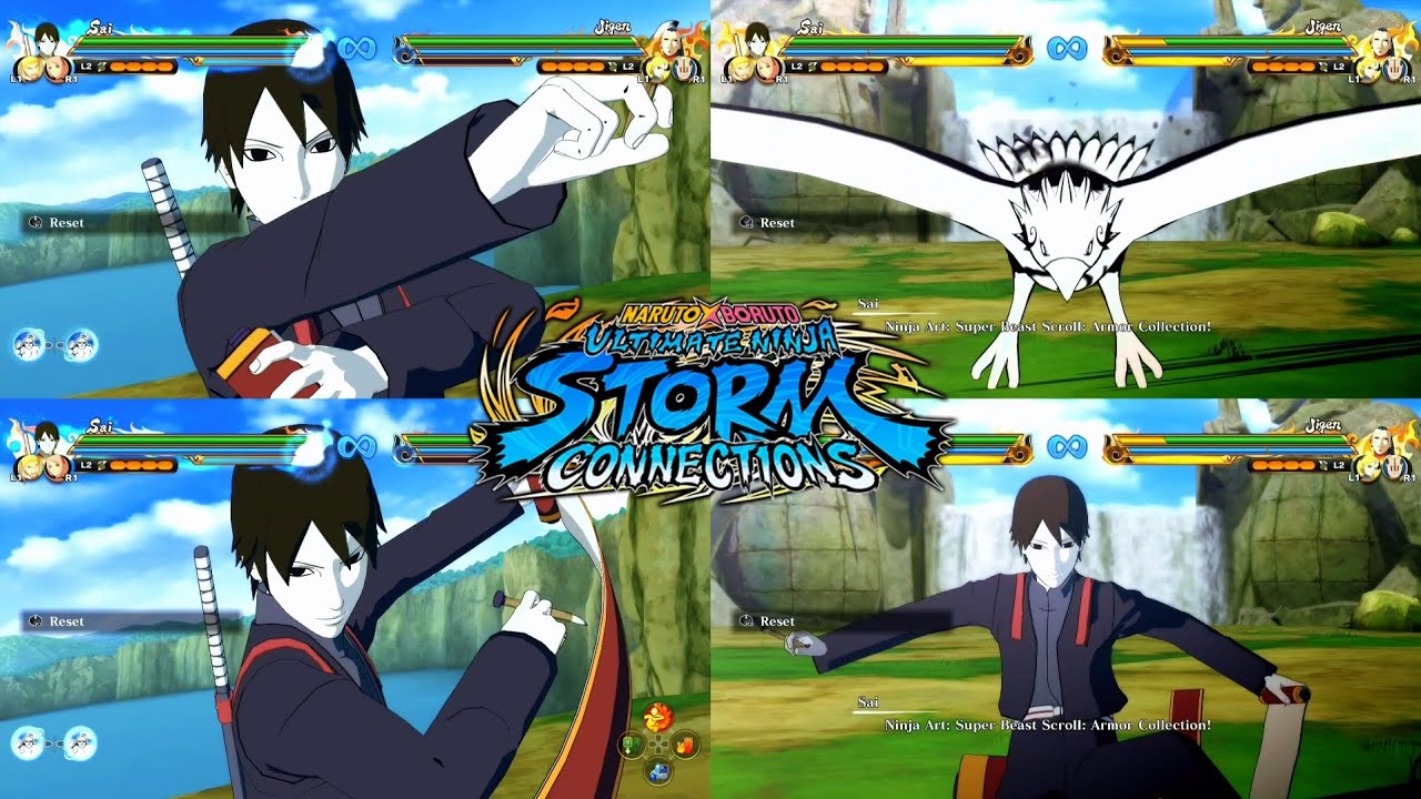 Naruto Storm Connections - Sai Yamanaka (BORUTO) Complete Moveset