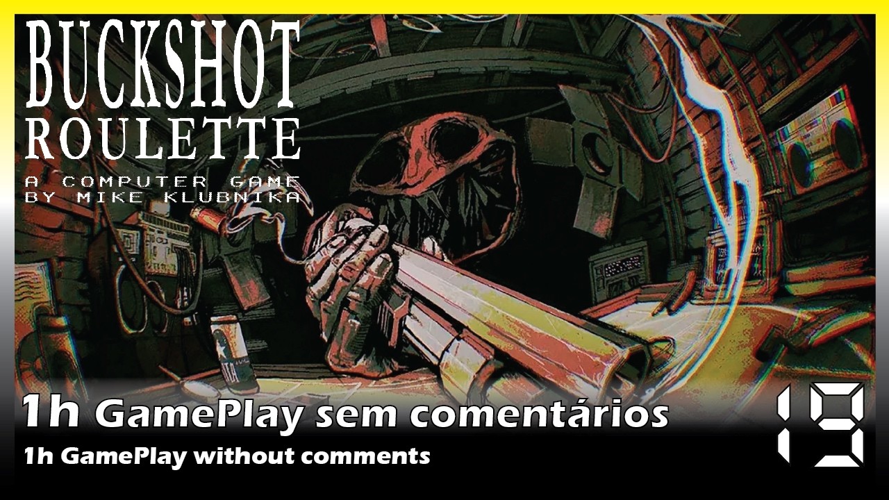 Buckshot Roulette Parte 19 - 1H de Gameplay de Fundo Sem Comentários
