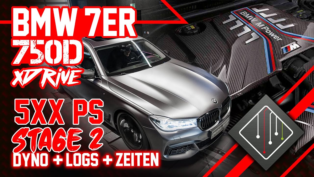 BMW M750d Quadturbo G11/G12 I Stage 2 | Chiptuning - Dyno - Logs - 100-200 km/h | mcchip-dkr