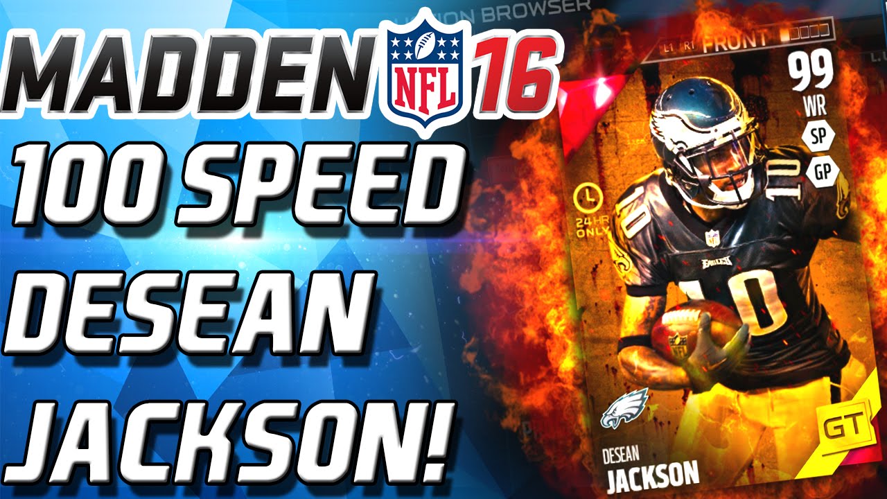 100 SPEED DESEAN JACKSON!  GOLDEN TICKET! - Madden 16 Ultimate Team